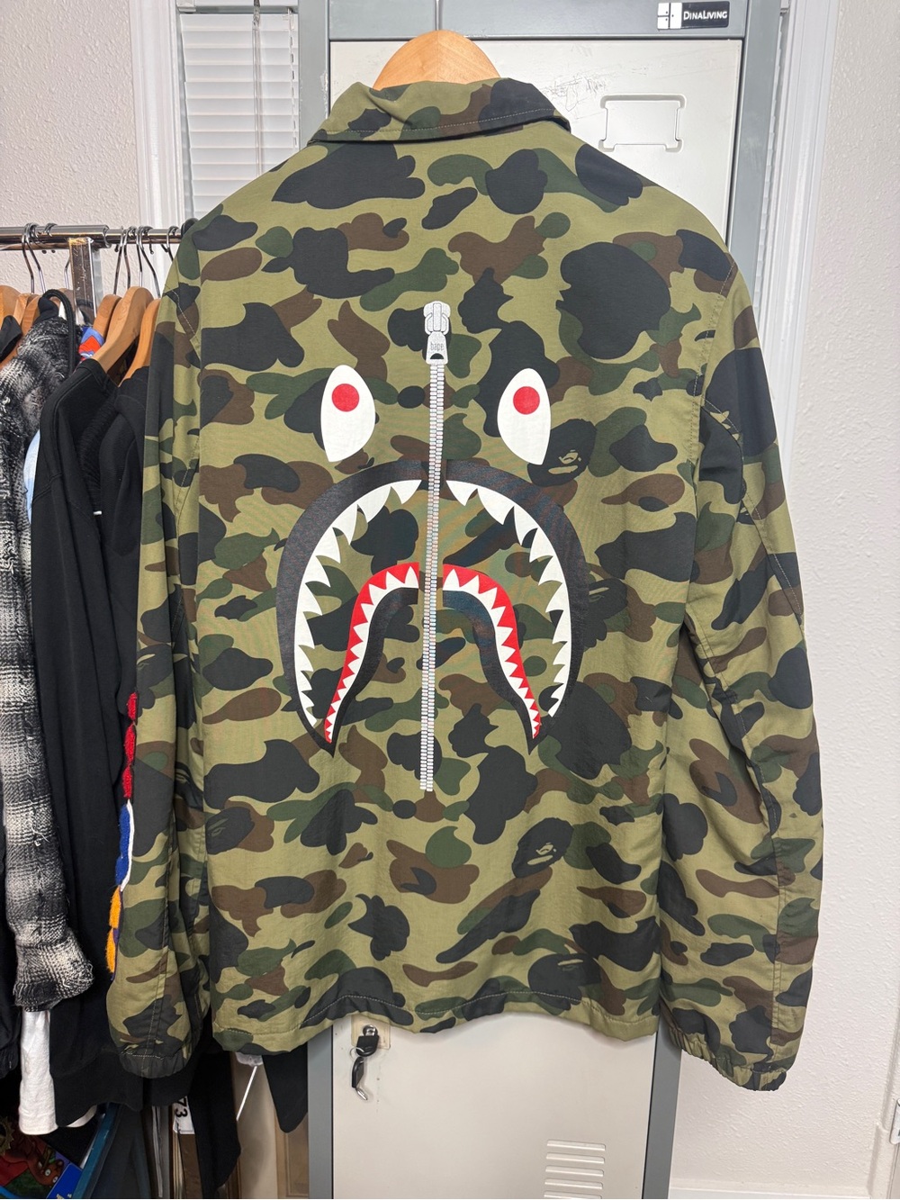 Bape shark coach jacket